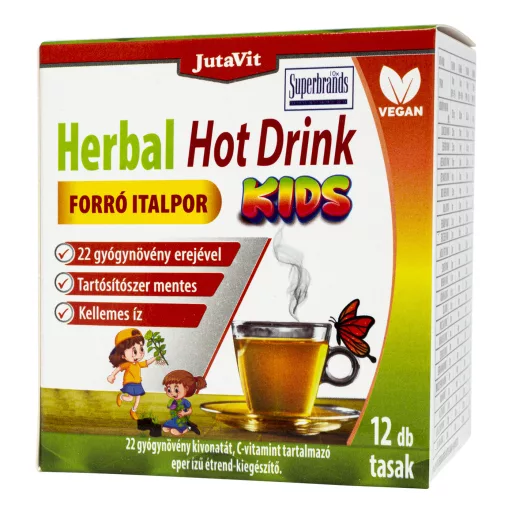 JutaVit Herbal Hot Drink Kids forró italpor gyerekeknek 12 tasak