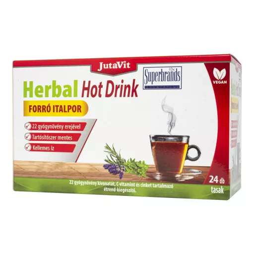 JutaVit Herbal Hot Drink forró italpor felnőtteknek 24 tasak