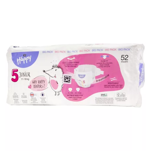 Bella Baby Happy Junior pelenka 11-18 kg 52 db