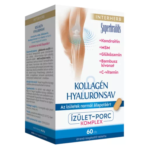 Interherb Kollagén & Hyaluronsav porc-ízület tabletta 60 db