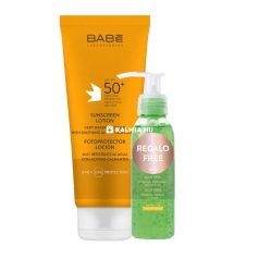 BABÉ SPF50+ Fényvédő tej 200ml + Aloe Gél 90 ml