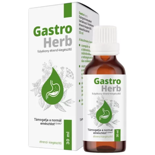 Gastroherb étrend-kiegészítő folyadék 30 ml