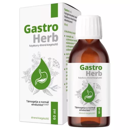 Gastroherb étrend-kiegészítő folyadék 60 ml
