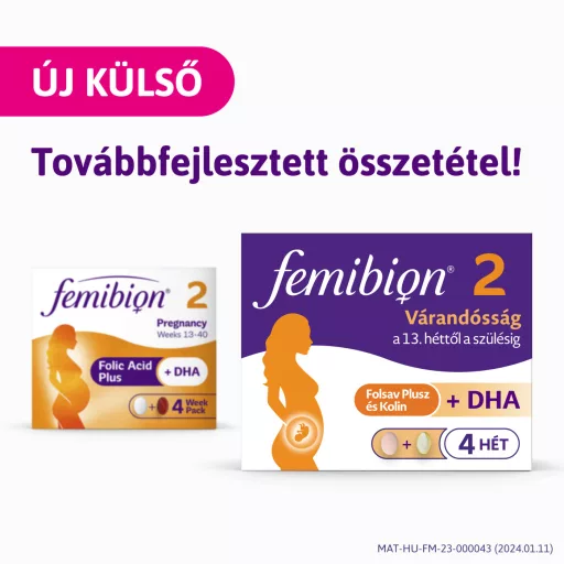 Femibion 2 Várandósság 28 db filmtabletta és 28 db lágy kapszula