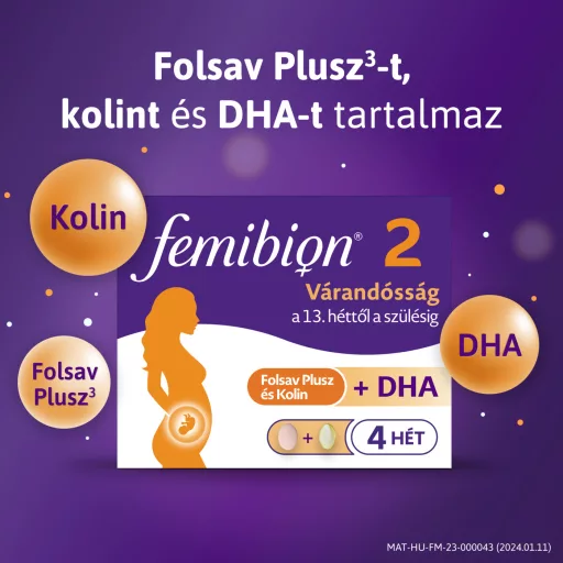 Femibion 2 Várandósság 28 db filmtabletta és 28 db lágy kapszula