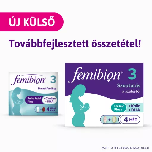 Femibion 3 Szoptatás 28 db filmtabletta és 28 db lágy kapszula