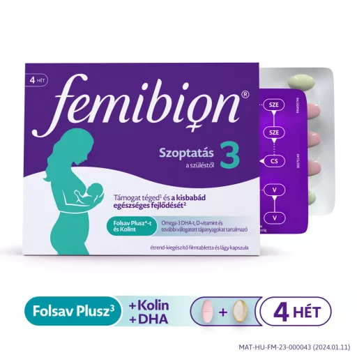 Femibion 3 Szoptatás 28 db filmtabletta és 28 db lágy kapszula