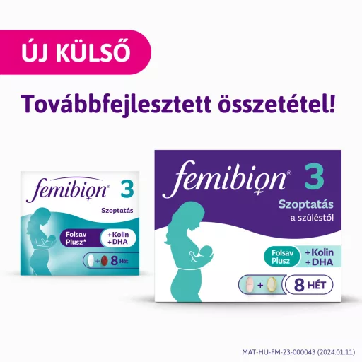 Femibion 3 Szoptatás 56 db filmtabletta és 56 db lágy kapszula