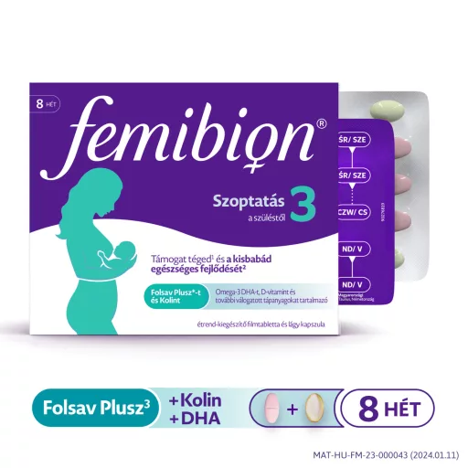 Femibion 3 Szoptatás 56 db filmtabletta és 56 db lágy kapszula