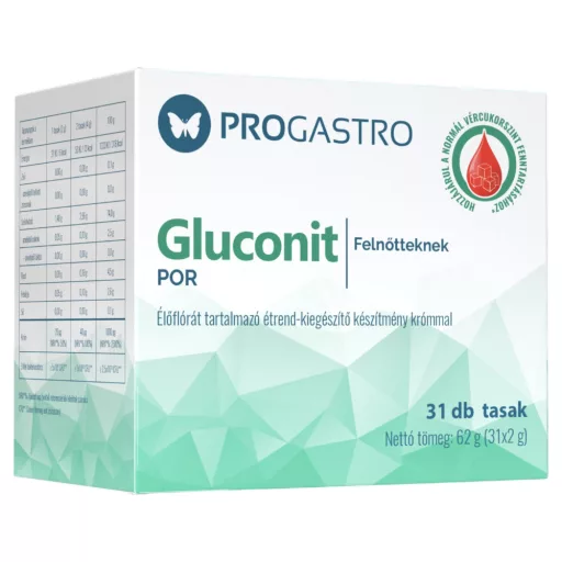 ProGastro Gluconit étrend-kiegészítő por felnőtteknek 31 db