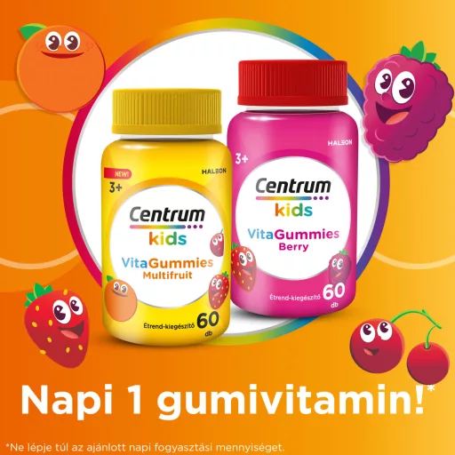 Centrum Kids VitaGummies Multifruit rágható gumivitamin 60 db