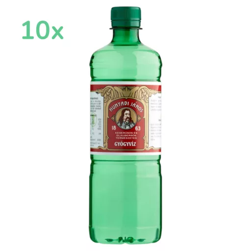 Hunyadi János budai természetes keserűsós és glaubersós gyógyvíz 10 x 0,7 l