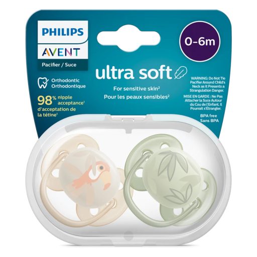 Philips Avent ultra soft cumi fiú állat SCF091/07 2 db