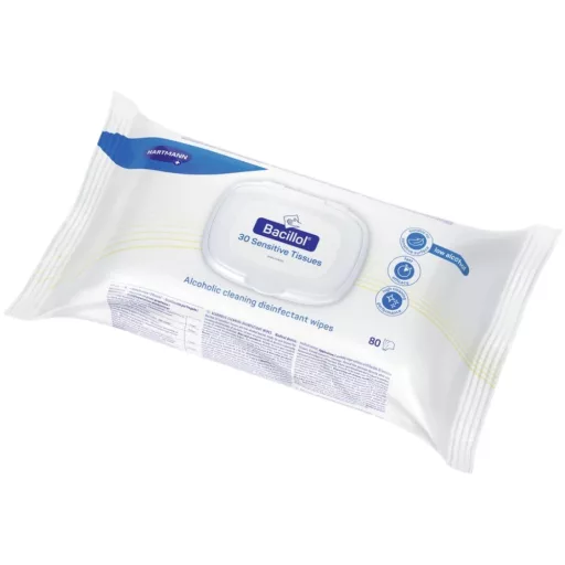 Bacillol 30 Sensitive fertőtlenítő törlőkendő 80 db