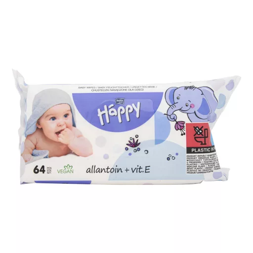 Bella Baby Happy nedves törlőkendő allantoin + E-vitamin 64 db