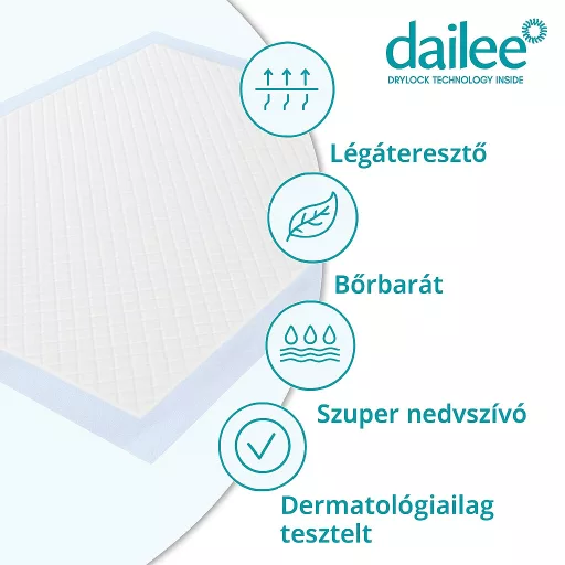 Dailee Bed premium air betegalátét 60 x 90 cm 30 db