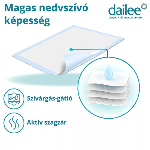 Dailee Bed premium air betegalátét 60 x 90 cm 30 db