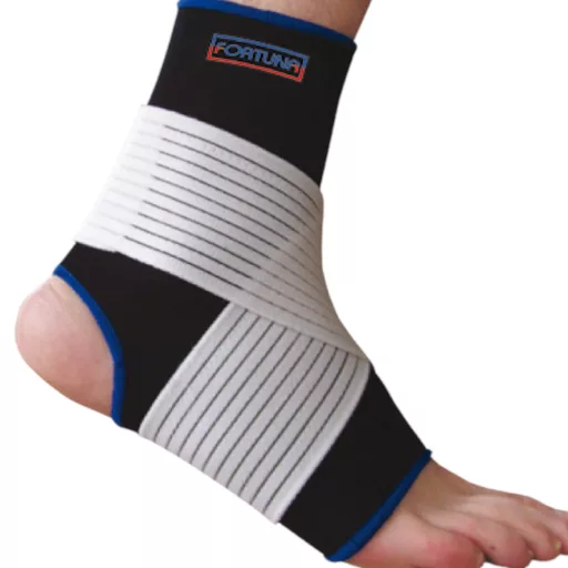 Fortuna Neoprén keresztpántos bokaszorító XXL