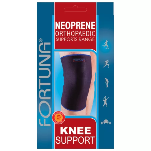 Fortuna Neoprén térdrögzítő fekete S