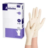 Ambulex púderes latex vizsgálókesztyű XL 100 db