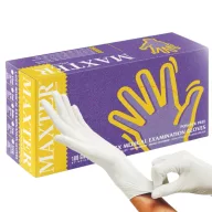 Maxter latex vizsgálókesztyű púdermentes XS 100 db 