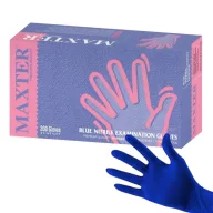 Maxter kék nitril púdermentes vizsgálókesztyű XL 200 db