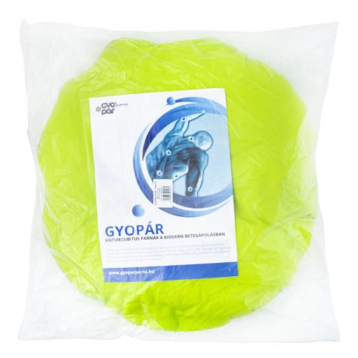 Gyopár S3DIS kerek aranyér párna zöld 51 cm