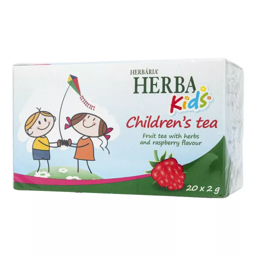Herbária Herba Kids Málna ízű gyümölcstea gyógynövényekkel filteres 20 db