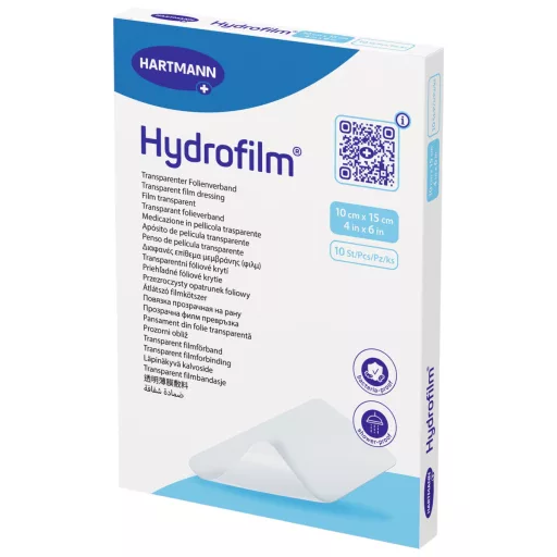Hydrofilm filmkötszer steril 10×15 cm 10 db