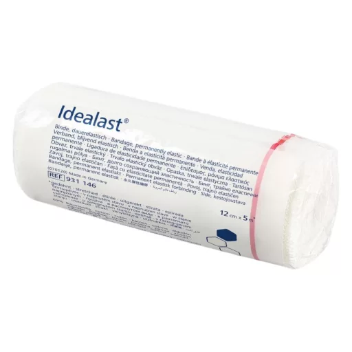 Idealast rugalmas pólya fehér 12 cm × 5 m