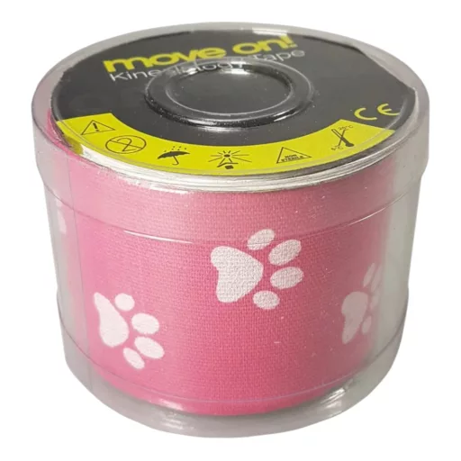 Move On! Pink tappancs mintás kineziológiai tapasz 5 cm x 5 m