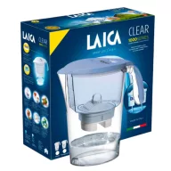  Laica Clear Line kék vízszűrő kancsó mechanikus kijelzővel és 1 db bi-flux univerzális szűrőbetéttel