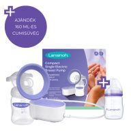   Lansinoh 2 fázisú kompakt elektromos mellszívó + 160 ml cumisüveg szett