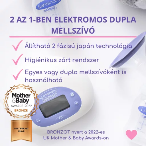 Lansinoh 2 az 1-ben elektromos dupla mellszívó