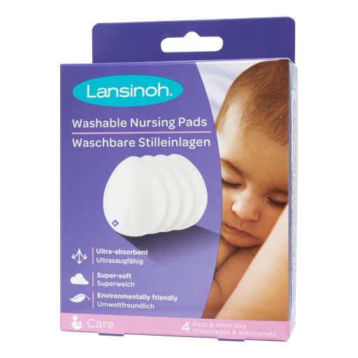 Lansinoh mosható melltartóbetét mosózsákkal 4 db