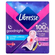   Libresse Goodnight Ultra Large+ éjszakai szárnyas betét 8 db