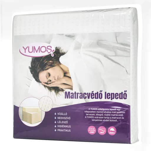 R-med Yumoş nedvesség-átnemeresztő védőlepedő 90 x 200 cm memóriahabos matracokhoz