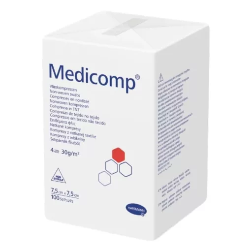 Medicomp nem steril mull lap 7,5 × 7,5 cm 100 db