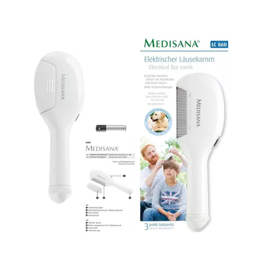 Medisana LC 860 elektromos fejtetűfésű