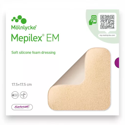 Mepilex EM lágy szilikonos habkötszer 17,5 x 17,5 cm 5 db 