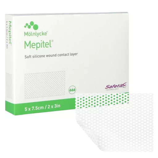 Mepitel steril szilikonos sebfedő 5 x 7,5 cm  10 db