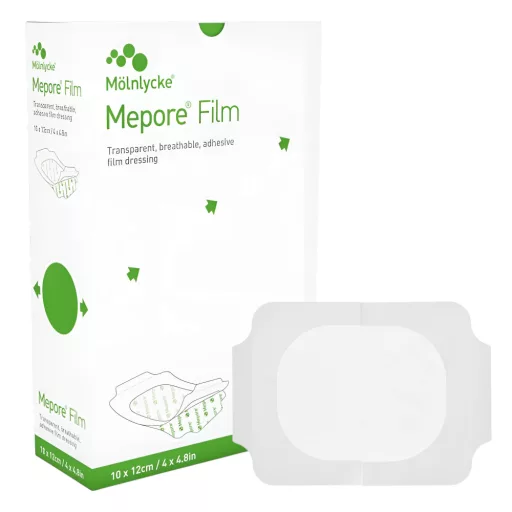 Mepore Film steril átlátszó öntapadó sebvédő fóliakötés 10 x 12 cm 70 db