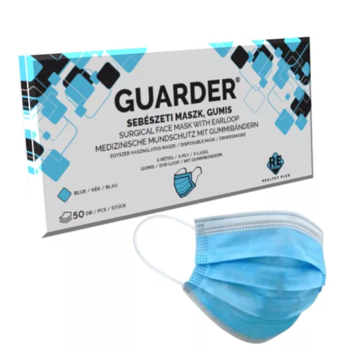 Guarder 3 rétegű orvosi szájmaszk kék 50 db