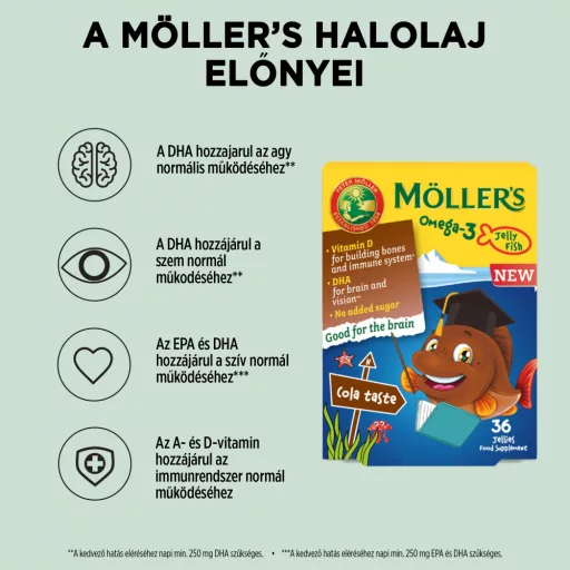 Möller's Kóla ízű gumivitamin 36 db