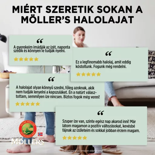 Möller's Tutti-Frutti ízű halolaj 250ml