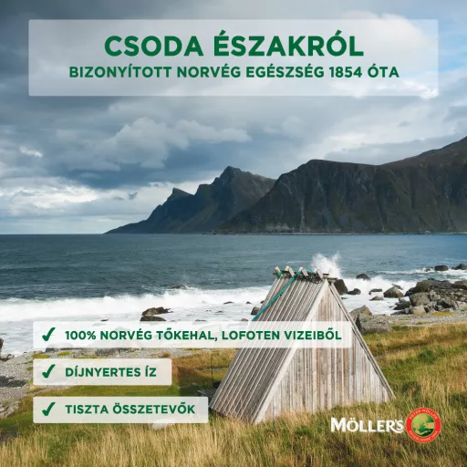 Möller's Citrom ízű halolaj 250ml