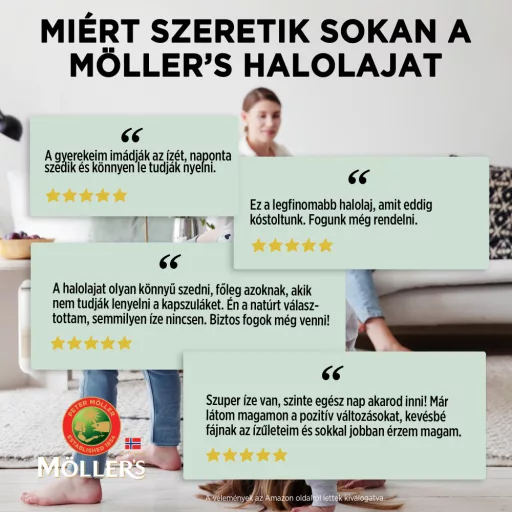 Möller's Citrom ízű halolaj 250ml