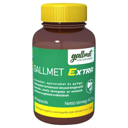 Gallmet Extra epesav, enzim és gyógynövény kapszula kapszula 60 db