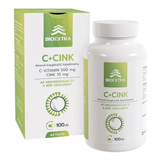 Bioextra C+Cink Retard étrend-kiegészítő kapszula 100 db