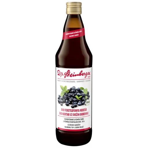 dr. Steinberger BIO Feketeáfonya nektár 750 ml